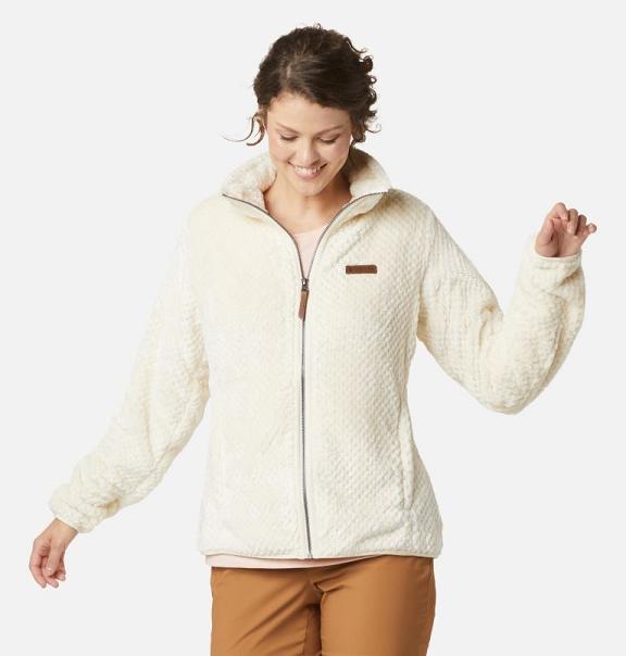 Columbia Fireside Sherpa Fleece Jacket Women White USA (US2492276)